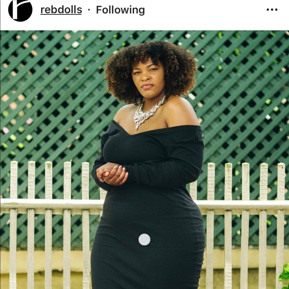 Long black maxi dress from Rebdolls